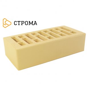 Облицовочный кирпич Строма одинарный 1НФ Солома гладкий