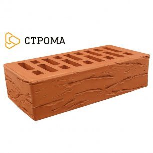 Облицовочный кирпич Строма одинарный 1НФ Красный мадейра