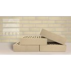Облицовочный кирпич Terex одинарный 1НФ Слоновая кость шагрень М-175